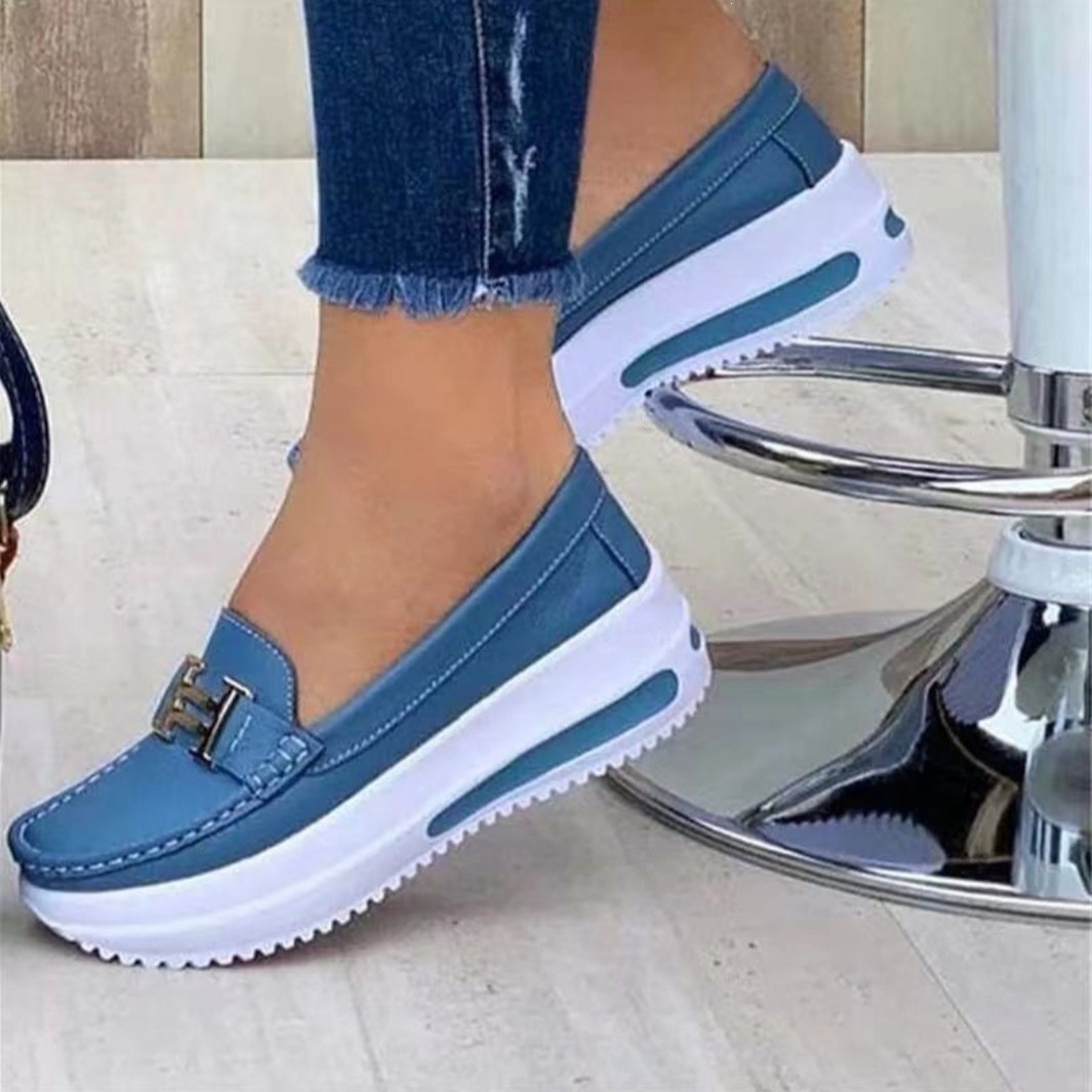 🏆 𝐋𝐄𝐓𝐙𝐓𝐄𝐑 𝐓𝐀𝐆: 𝟖𝟎 % 𝐑𝐀𝐁𝐀𝐓𝐓 🏆 Damen Loafer-Sneaker mit Plateausohle – Bequeme Slip-on Schuhe für Alltag, Büro & Freizeit